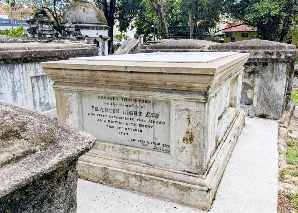 Francis Light grave, George Town, Penang, Malaysia