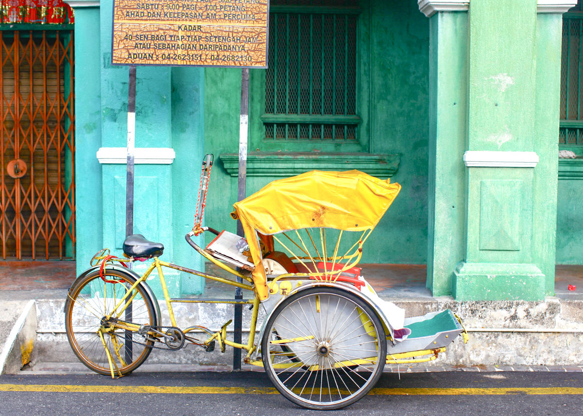 trishaw in George Town, Penang