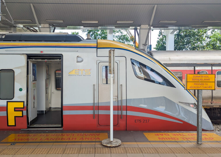 The Kuala Lumpur to Penang train