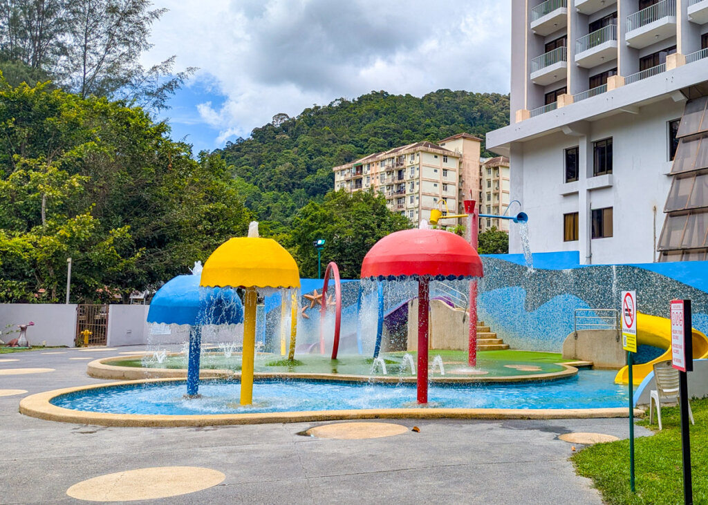 kids splash park at Bayview Beach Resort, Batu Ferringhi