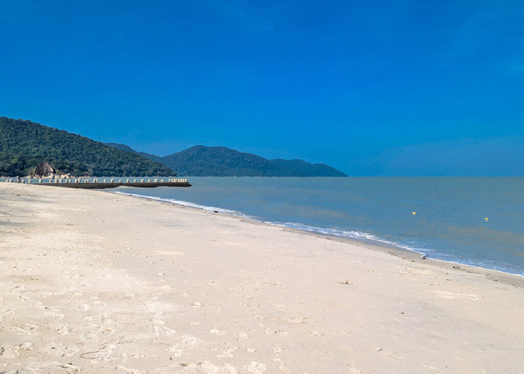 Batu Ferringhi Beach outside Hard Rock Hotel