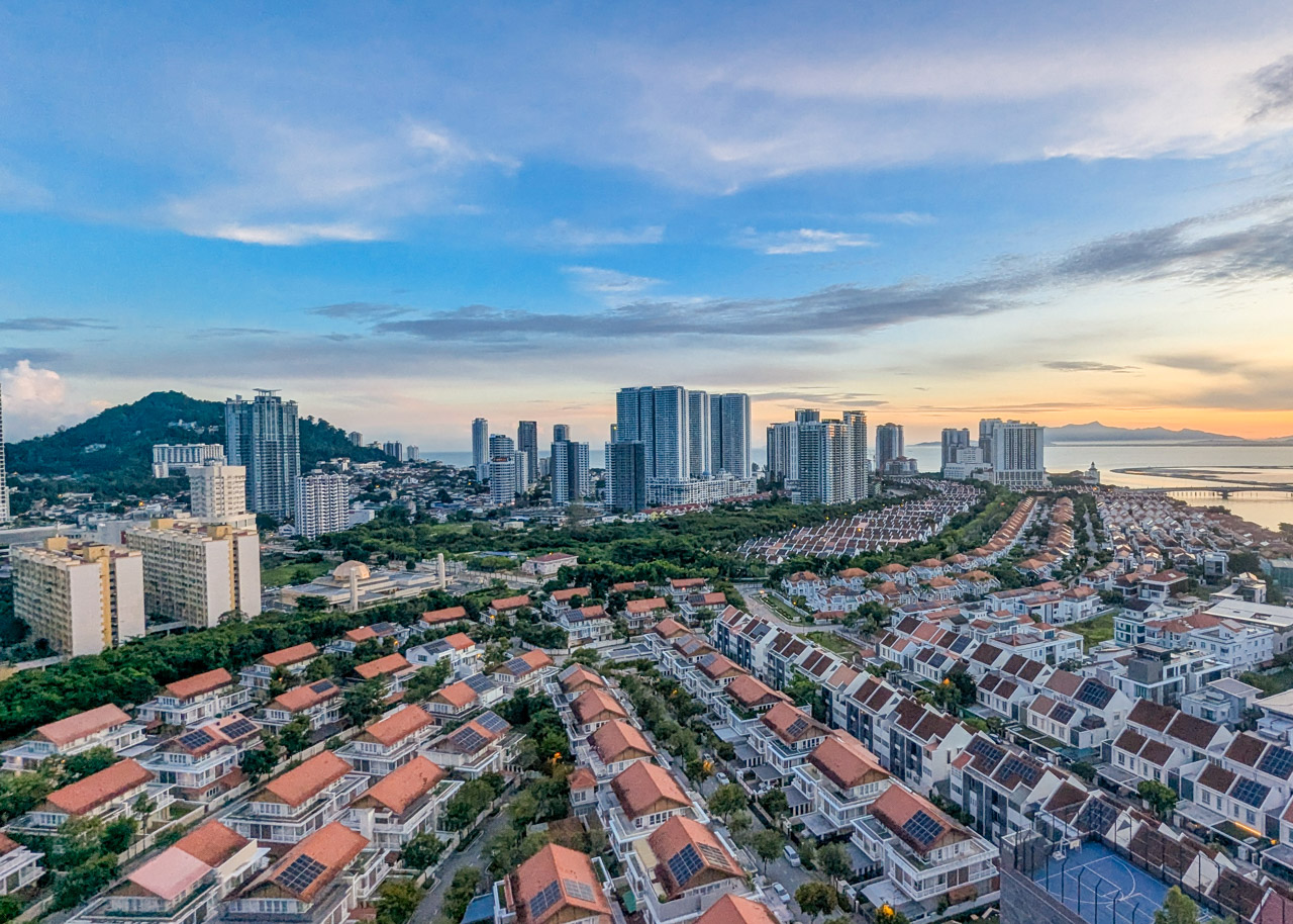 Penang in June, views over Tanjung Tokong