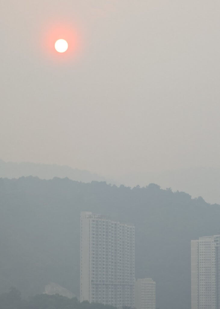 Haze in Penang in September
